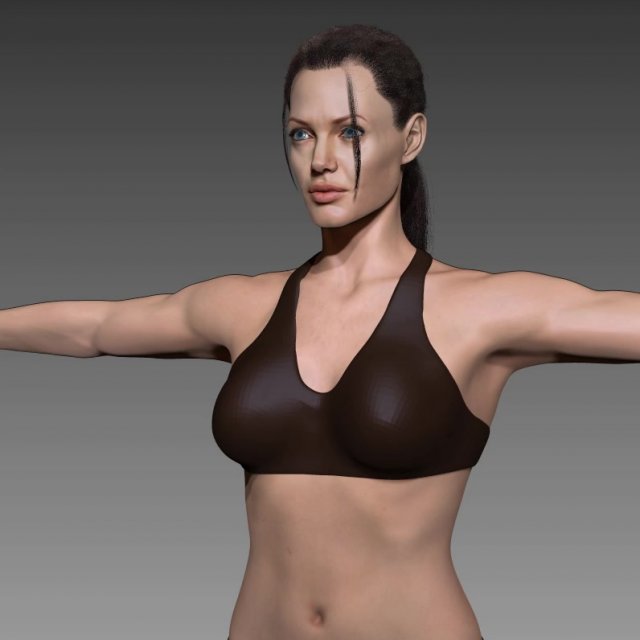 Angelina Jolie Porn 3d - Angelina Jolie 3D Model - 3DHunt.co