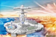 Futuristic city 3D Model