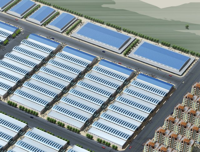 Factory building 060 3D Model