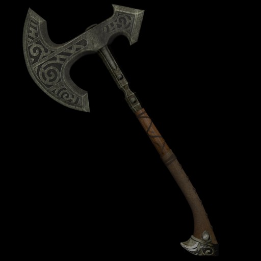 Lunar Steel Axe.						 Free 3D Model