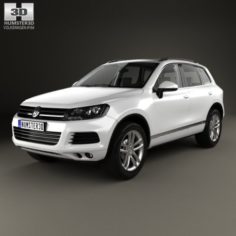 Volkswagen Touareg with HQ interior 2010 3D Model