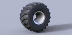Monster truck wheel Free 3D Model