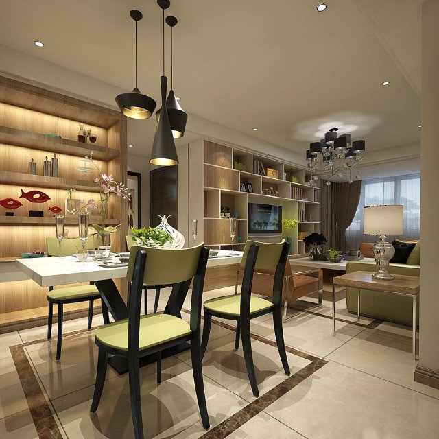 Family – kitchen – restaurant 57 3D Model