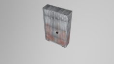 Metal Rusty Safe 3D Model