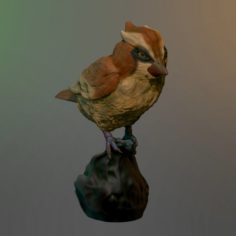 Pidgey realistic 3D 3D Model