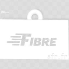 Fiber Keyring sfr.fr 3D Print Model
