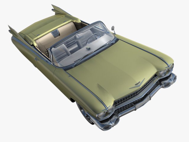 Cadillac Eldorado 62 series 1959 convertible 3D Model