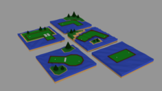 Mini golf 3D Model