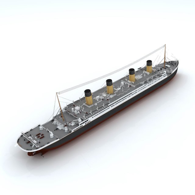 Passenger boat transport 34787 3D Model