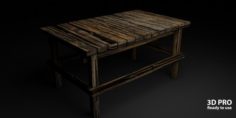 MEDIEVAL TABLE CAN BE EASILY BROKEN 3D Model