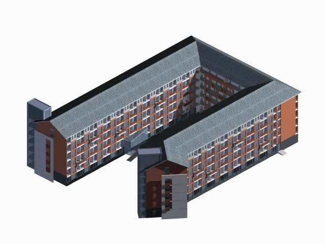 School building 021 3D Model