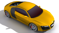 Audi R8 (Lowpoly) 3D Model