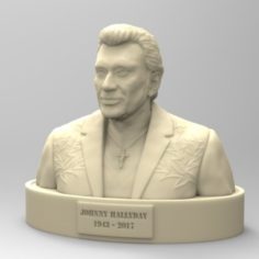 JOHNNY HALLYDAY 2nd version 3D Print Model