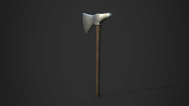 Battle Axe 3D Model