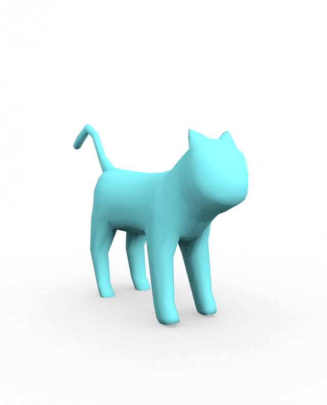 Low-polygonal exclusive model of the cat I give now at a discount of 50 due to lack of texture 3D Model