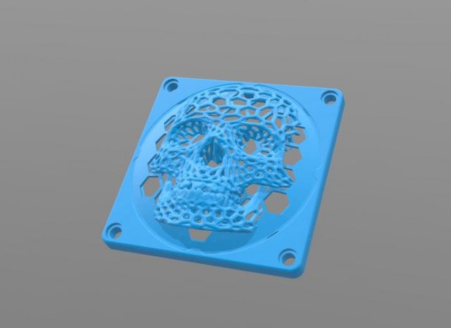 The grille on the fan cooler 3D Model