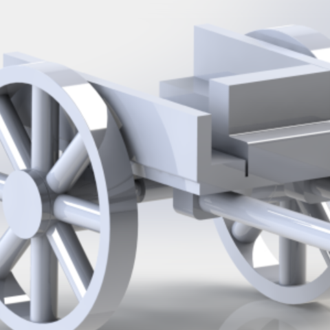 2 wheel cart 3D Print Model