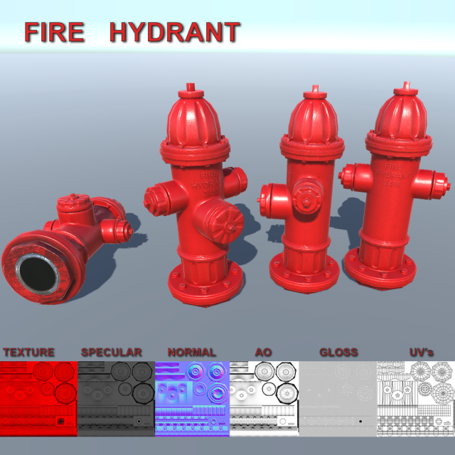 Fire Hydrant 3D Model