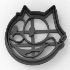 Felix the cat cookie cutter 3D Model
