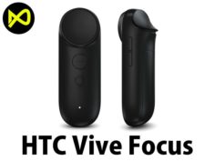 HTC Vive Focus Black Controllers 3D Model