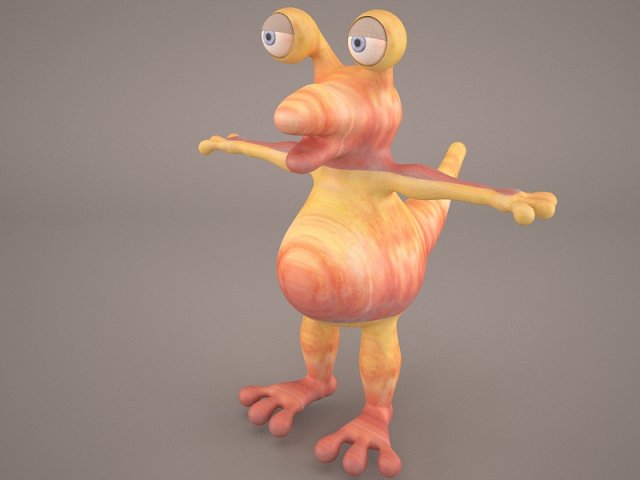 Cartoon Gobo Dinosaur 3D Model