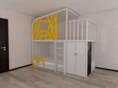 Bunk bed for children Gossamer 3D Model