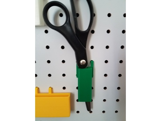 Long Pegboard Holder 3D Print Model