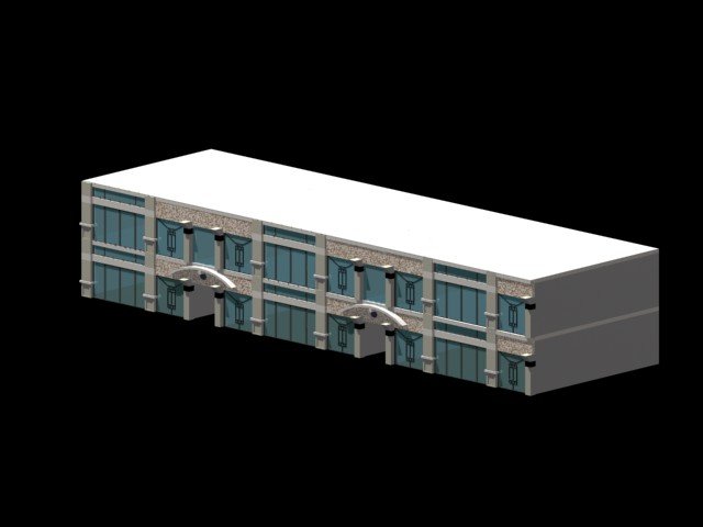 City planning fashionable Commercial Street office design – 191 3D Model