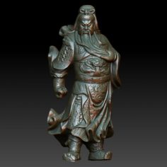 HD Scan Buddha Guan Gong 10 Statue – Ready Print 3D Model