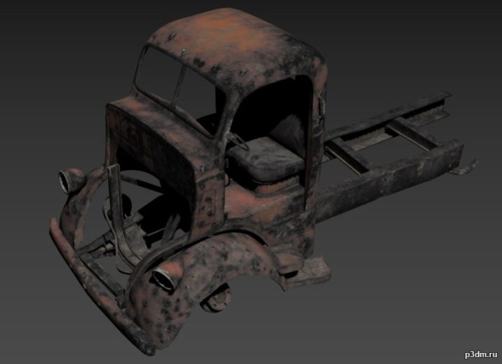 Abandoned Truck 3D Model