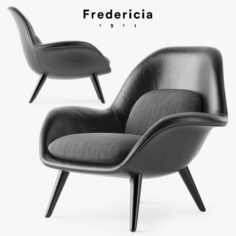 Fredericia Swoon armchair 3D Model