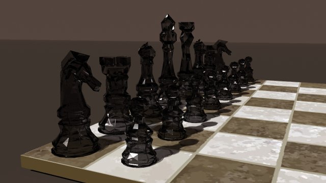 Low Poly Chess 3D Model