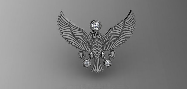 Egyptian eagle 2018 3D Model
