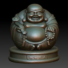 HD Scan Buddha 7B Statue – Ready Print 3D Model