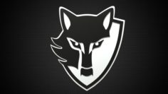 E wolf logo 3D Model