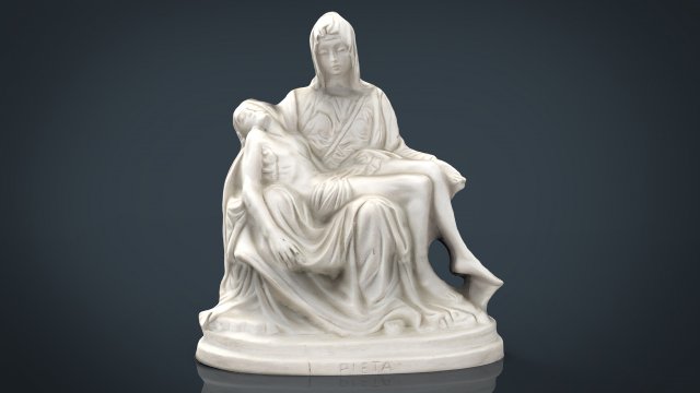 La Pieta di Michelangelo 3D Model