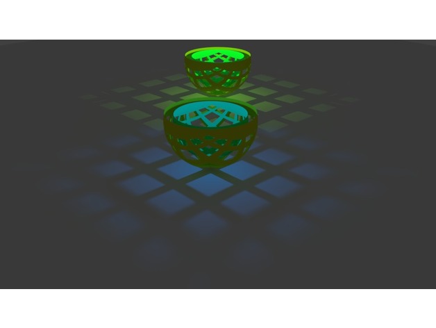 Dual counter rotating hypercubes 3D Print Model