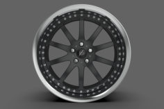 Work VS-FX Wheel High Poly 3D Model