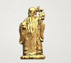 Chinese God of Longevity – Sau Xing 3D Model
