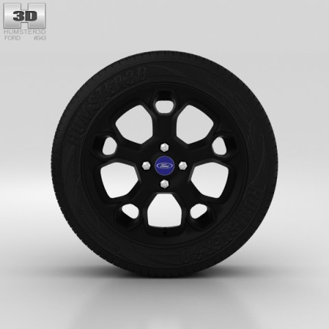 Ford Fiesta Wheel 17 inch 003 3D Model