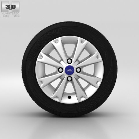 Ford Fiesta Wheel 15 inch 004 3D Model