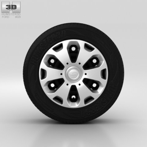 Ford Fiesta Wheel 14 inch 001 3D Model