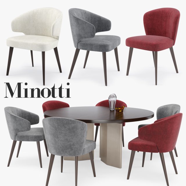 Minotti Aston set 3D Model