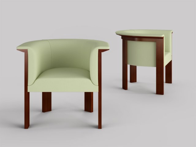 Armchair Armani Edward 3D Model