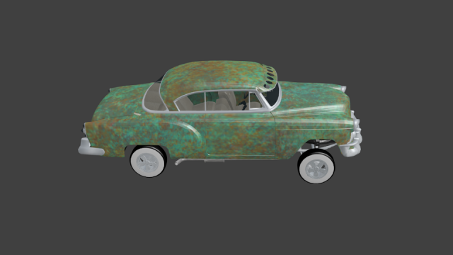 Chevrolet belair 1953 GASSER 3D Model