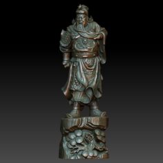 HD Scan Guan Gong 39 Statue – Ready Print 3D Model