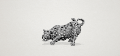 Bull in Voronoi shape 3D Model