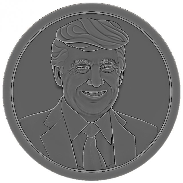 Donald Trump sculpture 3D Model
