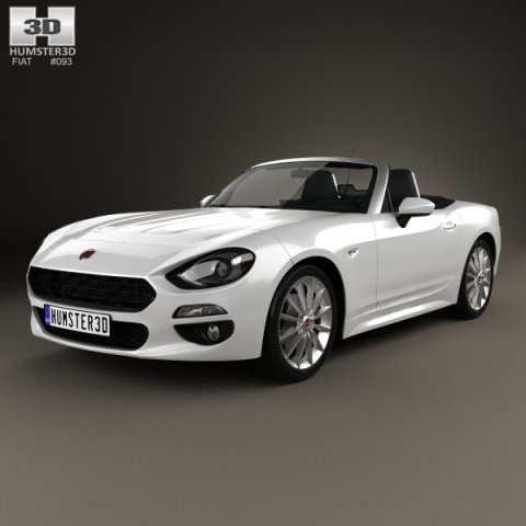 Fiat 124 Spider 2017 3D Model