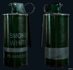 COD:WW2 Smoke Grenade (Tactical) 3D Model